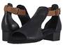 Walking Cradle Chandra Black Sandal in a W and WW Width