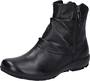Josef Seibel Charlotte 09 Black zip womens flat ankle boot