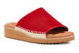 Walking Cradle Henna Red Stamped Nubuck Scuff in a W and WW Width