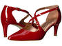 Walking Cradle Stella Red Patent High Heel in a WW Width