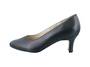 Rose Petal Viv Navy Pump Heel in a W and WW Width