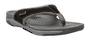 Propet Hartley Black and Silver Jandal W0600 in a WD Width