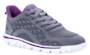 Propet WAT092M TravelActiv Axial Grey and Purple Lace up in a WD and 2E Width