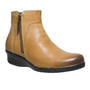 Propet WFX085L Waverly Tan Zip Ankle Boot in a  WD and 2E Width