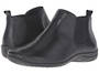 Walking Cradle Ante black flat ankle bootie in a W and WW Width