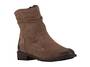 Walking Cradle Kellie Brown suede flat ankle boot in a W and WW Width